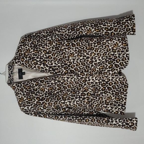 NEW J.Crew Blazer XS Jacket in Snowcat Leopard Print - Picture 1 of 11
